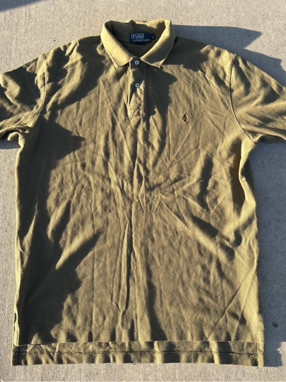 Ralph Lauren Olive Polo Shirt Vintage